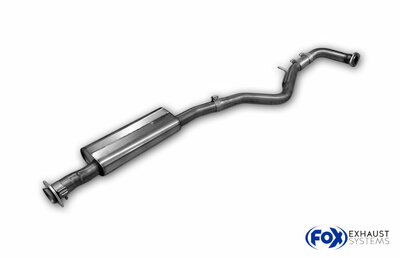 Fox Sportuitlaat Subaru Outback BT voordemper voor achterdemper, linker uitgang