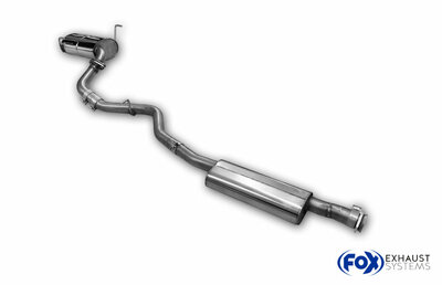 Fox Sportuitlaat Subaru Outback BT uitlaatsysteem bestaande uit voor- en achterdemper - uitlaatpijp 1x76 type 28 (diesellook)