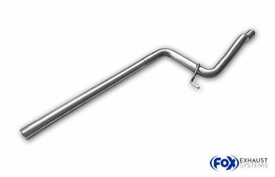 Fox Sportuitlaat Vervangingspijp voor de voordemper van de VW Passat 3B/3BG