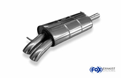 Fox Sportuitlaat VW Passat 3B/3BG achterdemper - 2x63 Type 28