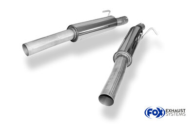 Fox Sportuitlaat VW Passat 3B/3BG 4-Motion voordemper rechts/links