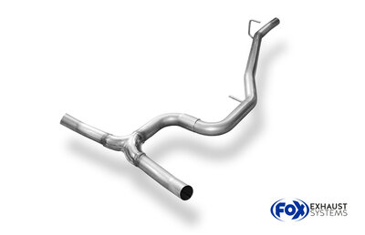 Fox Sportuitlaat Vervangingspijp voor de voordemper van de VW Passat 3C 4-Motion