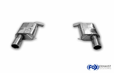 Fox Sportuitlaat VW Passat 3C 4-Motion - 3.2l Achterdemper rechts/links - 1x100 Type 16 rechts/links