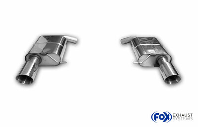 Fox Sportuitlaat VW Passat 3C 4-Motion - 3.2l Achterdemper rechts/links - 1x100 Type 25 rechts/links