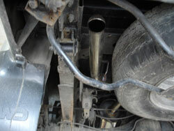 Fox Sportuitlaat Nissan Pick-up Type D22 - 4-deurs achterdemper - 1x55 Type 26