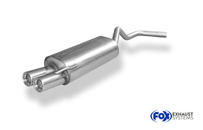 Fox Sportuitlaat VW Polo 6N dubbele uitlaatdemper - 2x76 Type 13