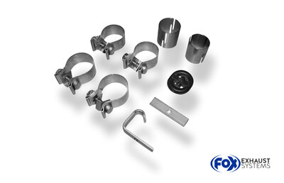 Fox Sportuitlaat VW Polo 6N achterdemper, rechter/linker uitlaat - 135x80 type 53 rechts/links