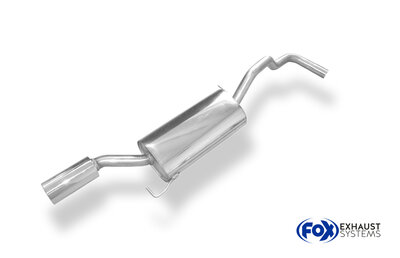 Fox Sportuitlaat Achterdemper Seat Cordoba 6K, 6K/C/ VW Polo 6N Classic/ Variant - 1x90 Type 13