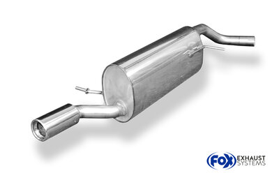 Fox Sportuitlaat VW Polo 6R achterdemper - 1x80 type 13