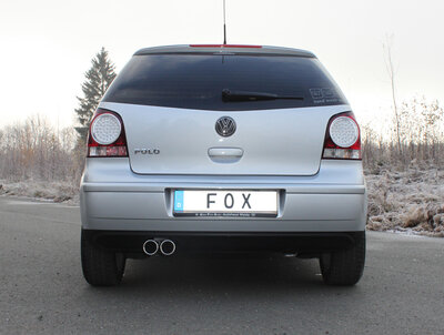 Fox Sportuitlaat VW Polo 9N achterdemper - 2x70 Type 13