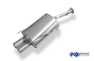 Fox Sportuitlaat Honda Prelude IV BB2/3 uitlaatdemper - 2x76 Type 13