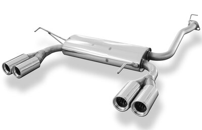 Fox Sportuitlaat Honda Prelude V BB9 dwarsgeplaatste achterdemper, rechter/linker uitlaat - 2x80 Type 13 rechts/links