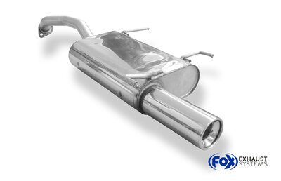 Fox Sportuitlaat Nissan Primera P10 achterdemper - 1x90 type 13