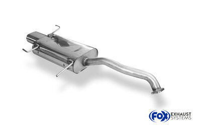 Fox Sportuitlaat Nissan Primera P10 achterdemper - 135x80 Type 53