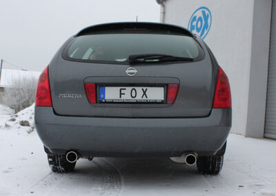 Fox Sportuitlaat Nissan Primera P12 Traveller Achterdemper Rechts/Links Uitgang - 1x90 Type 12 Rechts/Links