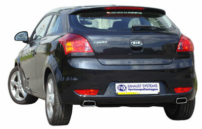 Fox Sportuitlaat Kia Pro Cee`d - ED uitlaatspruitstuk rechts/links - 145x65 Type 60 rechts/links