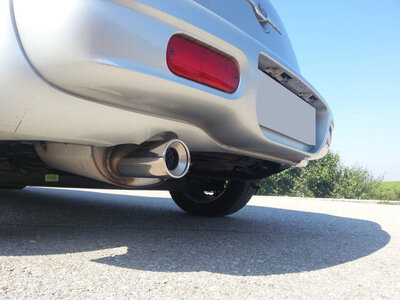 Fox Sportuitlaat Achterdemper voor Chrysler PT Cruiser Sedan &amp; Cabriolet - 1x90 Type 13