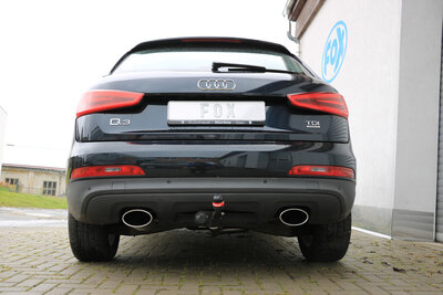 Fox Sportuitlaat Audi Q3 quattro diesel achterdemper, rechter/linker uitlaat - 160x90 type 38 rechts/links