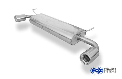 Fox Sportuitlaat Nissan Qashqai Benzine Achterdemper Dwarsuitlaat Rechts/Links - 1x100 Type 13 Rechts/Links