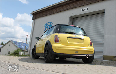 Fox Sportuitlaat Mini One/Cooper R50 achterdemper - 1x80 Type 13