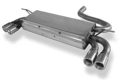 Fox Sportuitlaat Mini One/ Cooper R50 achterdemper, rechter/linker uitlaat - 2x76 Type 13 rechts/links