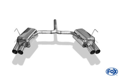 Fox Sportuitlaat Mini Cooper S R53 achterdemper rechts/links uitgang rechts/links - 2x76 type 10 rechts/links