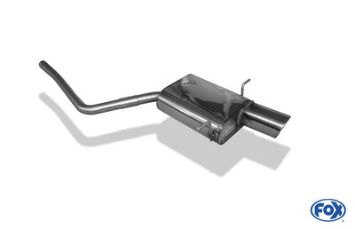 Fox Sportuitlaat Mini Cooper Clubman R55 achterdemper - 1x100 Type 25