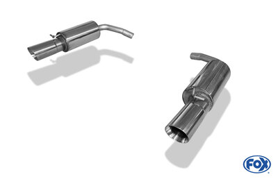 Fox Sportuitlaat Mini Cooper Clubman R55 achterdemper rechts/links - 1x100 type 25 rechts/links