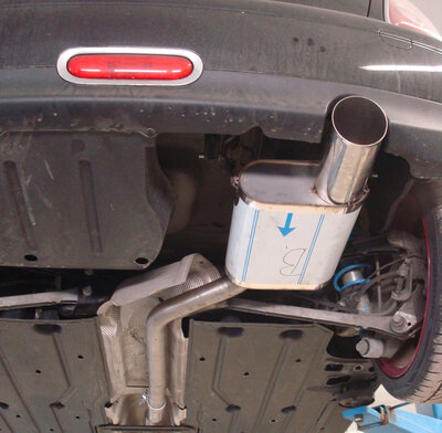 Fox Sportuitlaat Mini Cooper R56 achterdemper - 1x100 Type 14