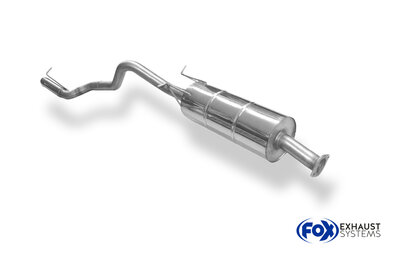 Fox Sportuitlaat Ford Ranger 2011-08/2016 - 4x4 - Dubbele cabine Achterdemper Diesel Look - 1x76 Type 28