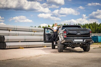 Fox Sportuitlaat Ford Raptor - Dubbele cabine - 2019-2021 Achterdemper Rechts/Links Uitgang - 2x100 Type 25 Rechts/Links