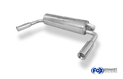 Fox Sportuitlaat Toyota RAV4 II - 5-deurs achterdemper, uitgang rechts/links - 1x90 type 13 rechts/links