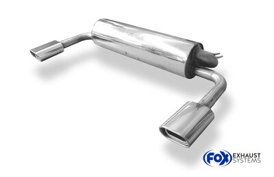 Fox Sportuitlaat Toyota RAV4 II - 5-deurs achterdemper, uitlaat rechts/links - 135x80 type 53 rechts/links