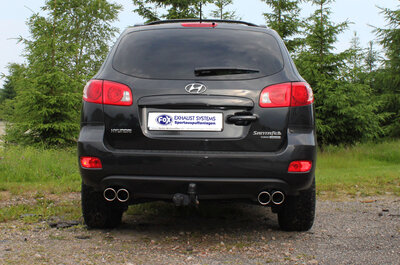 Fox Sportuitlaat Hyundai Santa Fe 4x4 - CM achterdemper rechts/links - 2x90 type 16 rechts/links