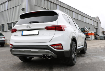 Fox Sportuitlaat Hyundai Santa Fe 4x4 - TM Achterdemper - 2x106x71 Type 32