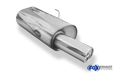 Fox Sportuitlaat Citroen Saxo/Peugeot 106 Sport uitlaatdemper met enkele uitlaat - 1x90 Type 13