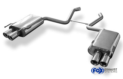 Fox Sportuitlaat Mercedes S-Klasse W221 achterdemper rechts/links - 2x80 type 17 rechts/links