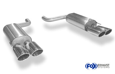 Fox Sportuitlaat Mercedes S-Klasse Coup&eacute; C215 achterdemper rechts/links - 2x115x85 type 32 rechts/links
