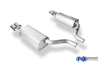 Fox Sportuitlaat Mercedes S-Klasse Coup&eacute; C215 Achterdemper rechts/links - 2x76 Type 13 rechts/links