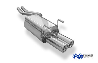 Fox Sportuitlaat Mercedes S-Klasse W140/C140 achterdemper - 2x90 Type 13