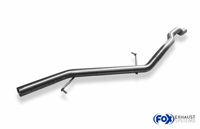 Fox Sportuitlaat Vervangingspijp voor de voordemper van de Ford Galaxy WGR/VW Sharan 7M