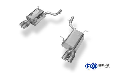 Fox Sportuitlaat Mercedes SLK Type 172 - AMG Line Achterdemper rechts/links - 2x76 Type 16 rechts/links