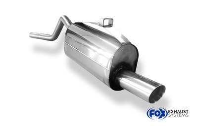 Fox Sportuitlaat Toyota Starlet P9 achterdemper - 1x80 type 25