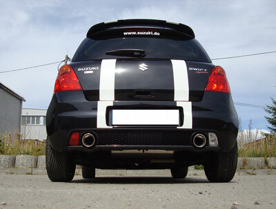 Fox Sportuitlaat Suzuki Swift Sport III - SG Achterdemper Rechts/Links Uitgang - 1x100 Type 17 Rechts/Links