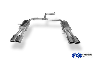Fox Sportuitlaat VW Bus T5/T6 Achterdemper Rechts/Links Uitlaat - 2x115x85 Type 32 Rechts/Links