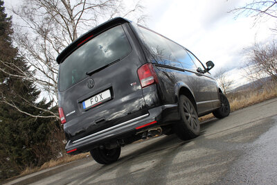 Fox Sportuitlaat VW Bus T5/T6 Achterdemper - 2x63 Type 28