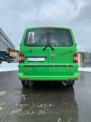 Fox Sportuitlaat VW Bus T5/T6 4motion achterdemper, rechter/linker uitlaat - 2x115x85 type 32 rechts/links