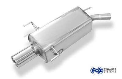 Fox Sportuitlaat Opel Tigra B TwinTop achterdemper - 1x90 Type 13