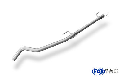 Fox Sportuitlaat Vervangingspijp voor de voordemper van de Opel Tigra B TwinTop