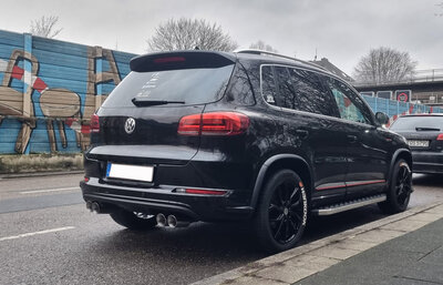 Fox Sportuitlaat VW Tiguan 5N - 4motion Achterdemperuitlaat rechts/links - 2x90 Type 25 rechts/links